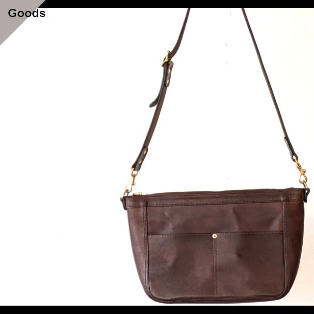 vasco Leather Telephone Shoulder Bag VS-312L (Brown)