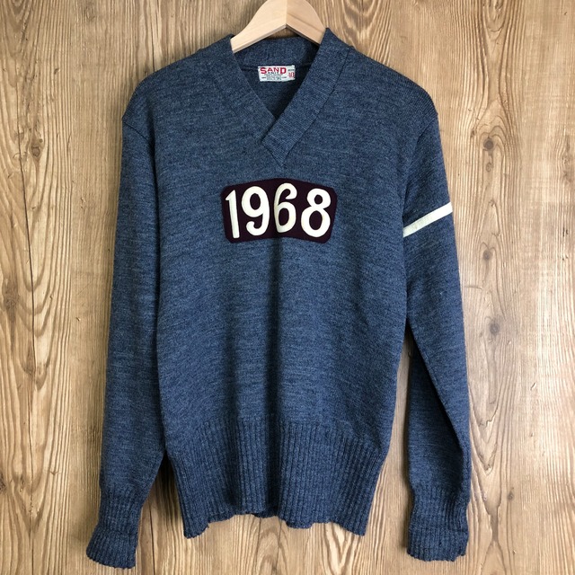 ☆60s VINTAGE SAND KNIT レタード ニット セーター メンズMサイズ程 