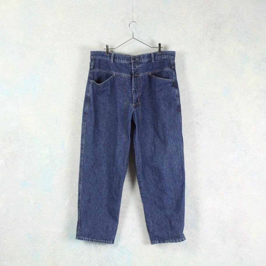 Marithé+ François Girbaud スーパーワイド デザインデニムパンツ 【FF