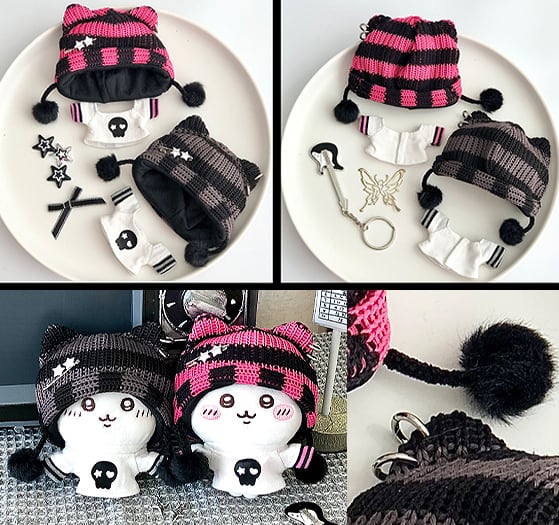 ぬい服　帽子　ねこ22 ぬい服 帽子 ねこ22 ぬい服 帽子 ねこ22 着せ替え服・アウトフィット