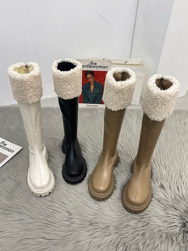 ブーツオータムウィンターベルベットホワイト 靴 シューズ コットン 秋物 冬物 ラウンドトー 部族の婦人靴64553717672