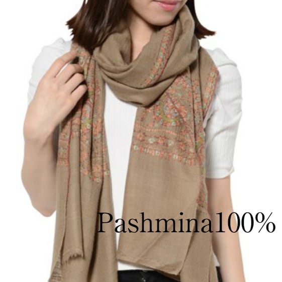 PASHMINA パシュミナ ショール　カシミヤ100% 大判ストール