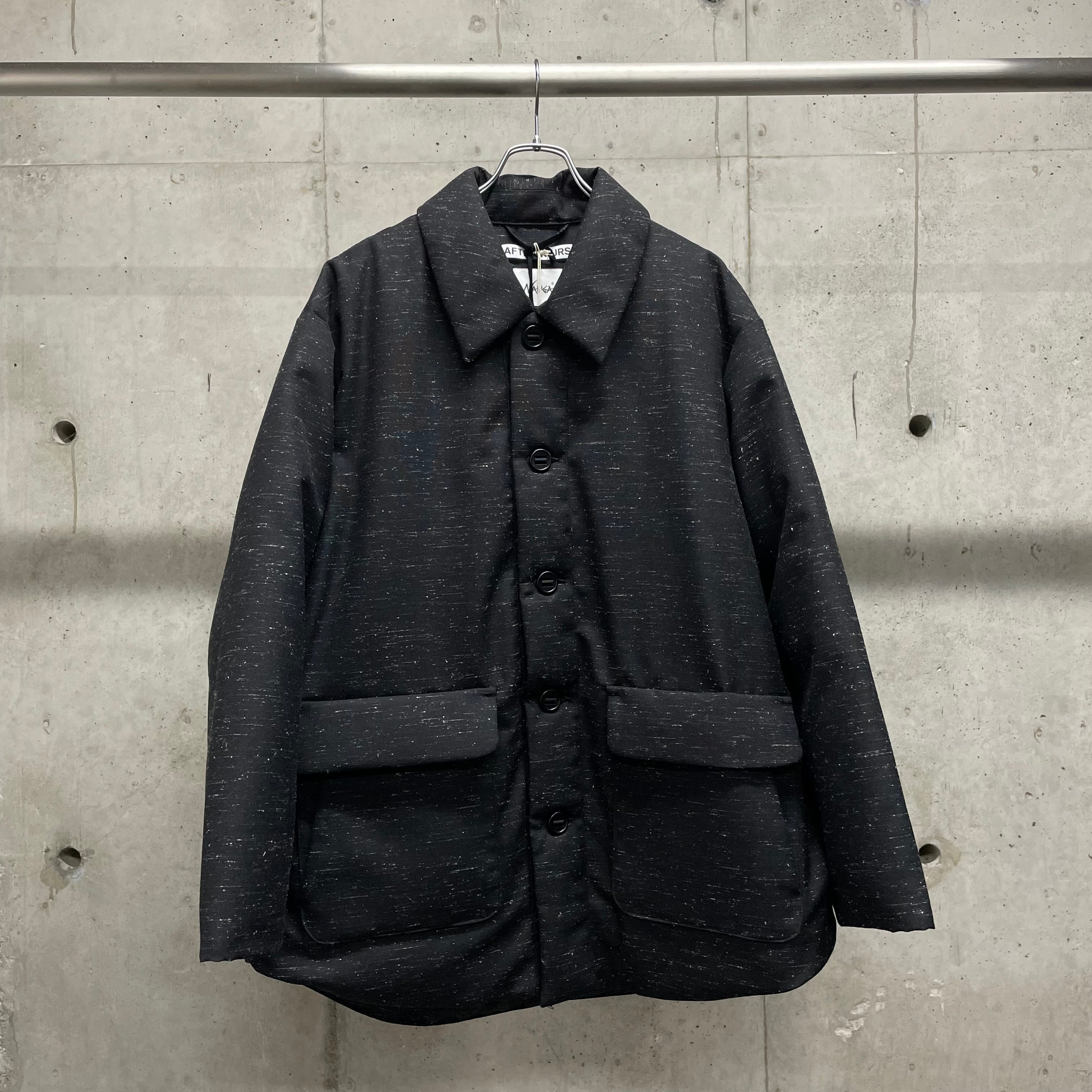AFTERHOURS DOWN SHIRT JACKET / BLACK MIX