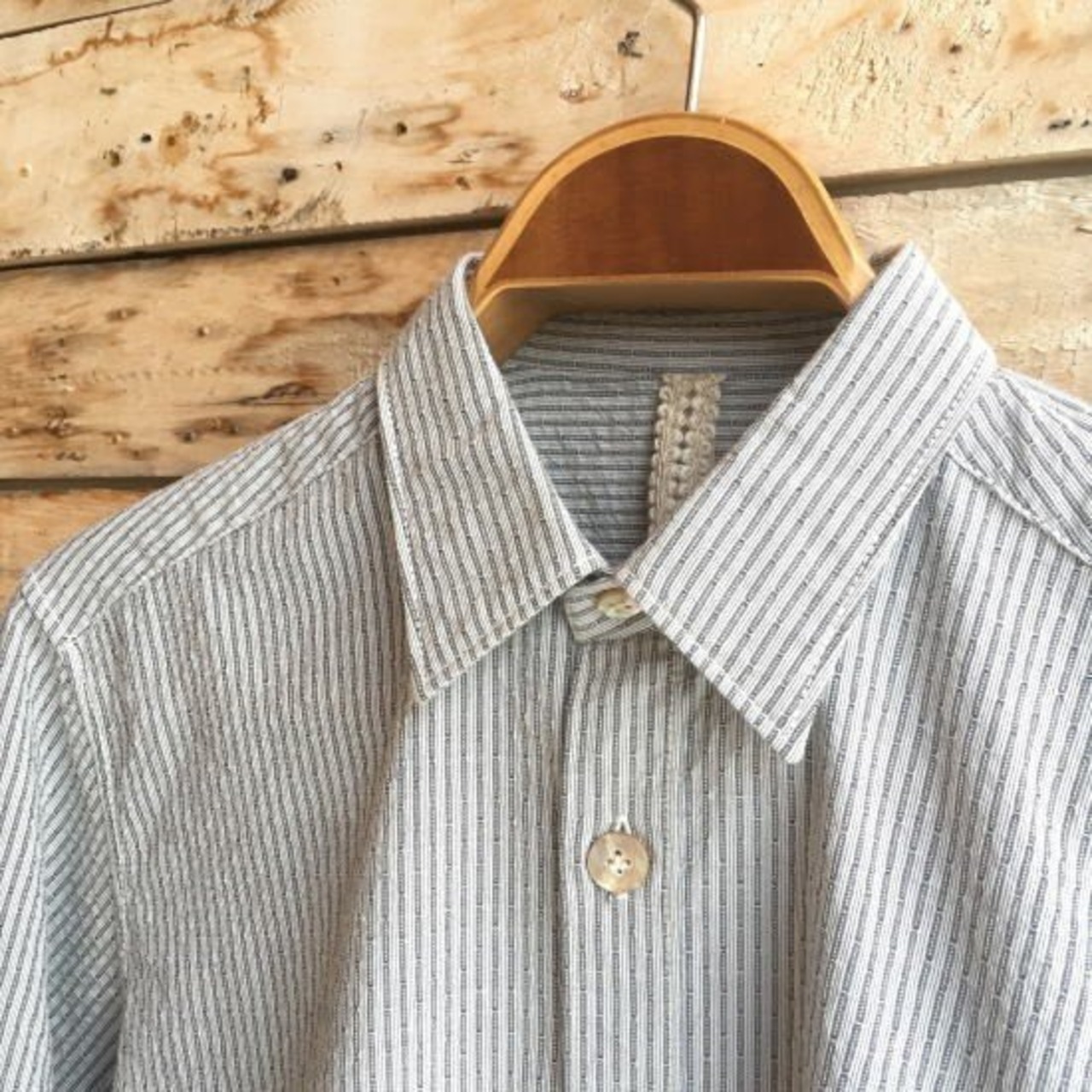 DNL Italy　スリムフィットシャツ　グレー 【SALE】