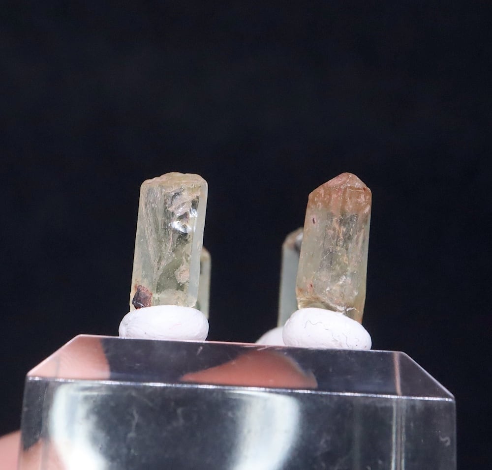 アパタイト 4結晶セット！弗素燐灰石 計2,2g AP108 鉱物 標本 原石