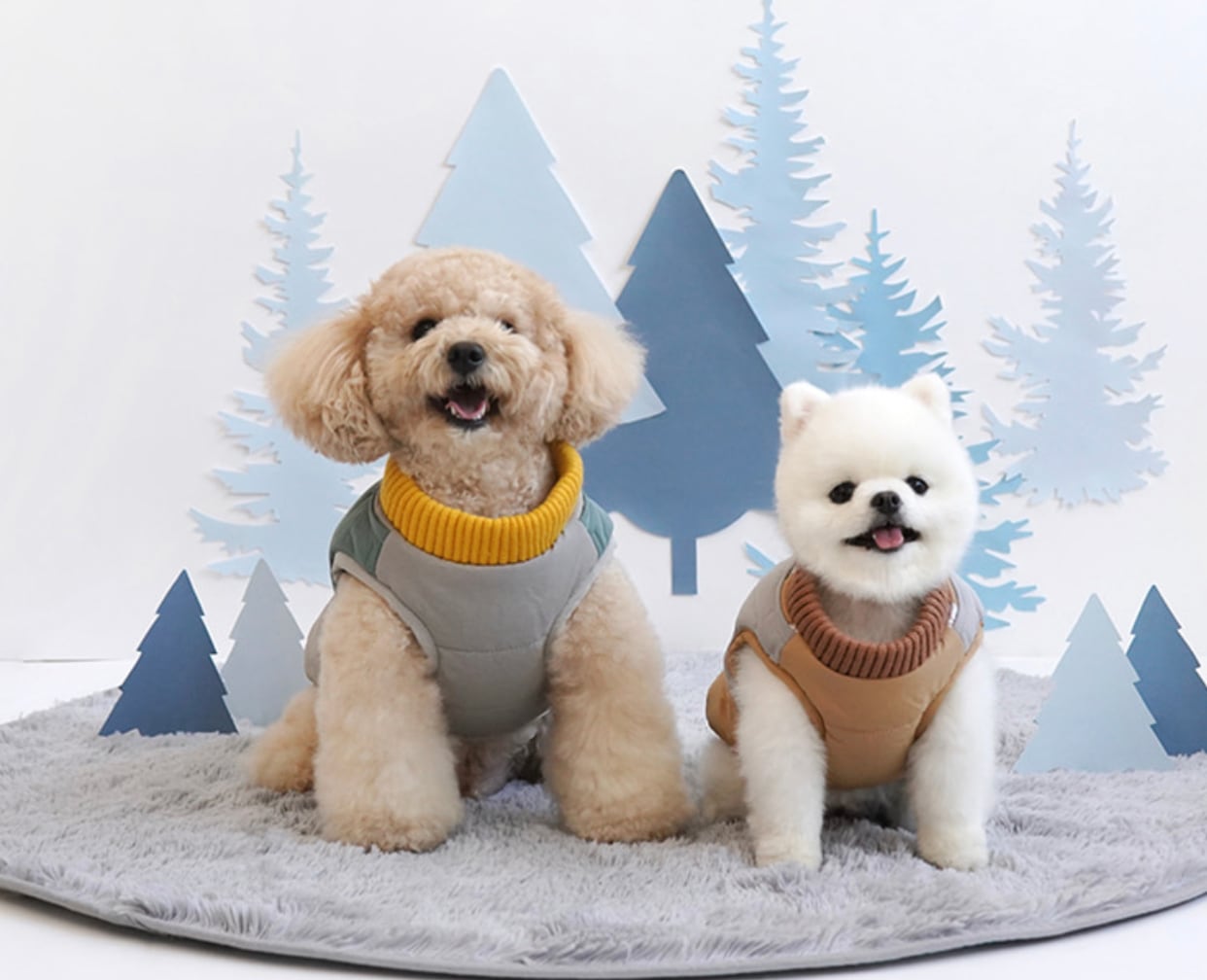 duck harness padding S ~ 2XL 2color  /  犬服 アウター 冬 ハーネス ダウン ベスト 暖かい ドッグウェア フリース 寒さ対策 お出かけ 犬の服 ハーネス一体型 防寒 outer37