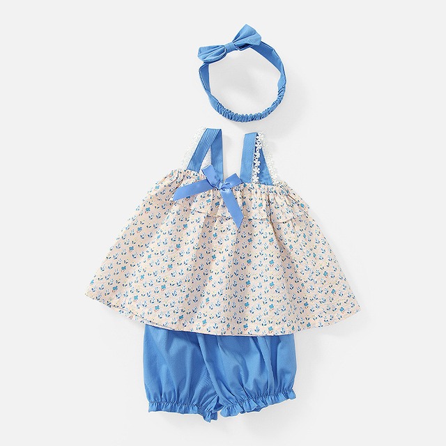 キュートな小花柄トップス&ショートパンツ