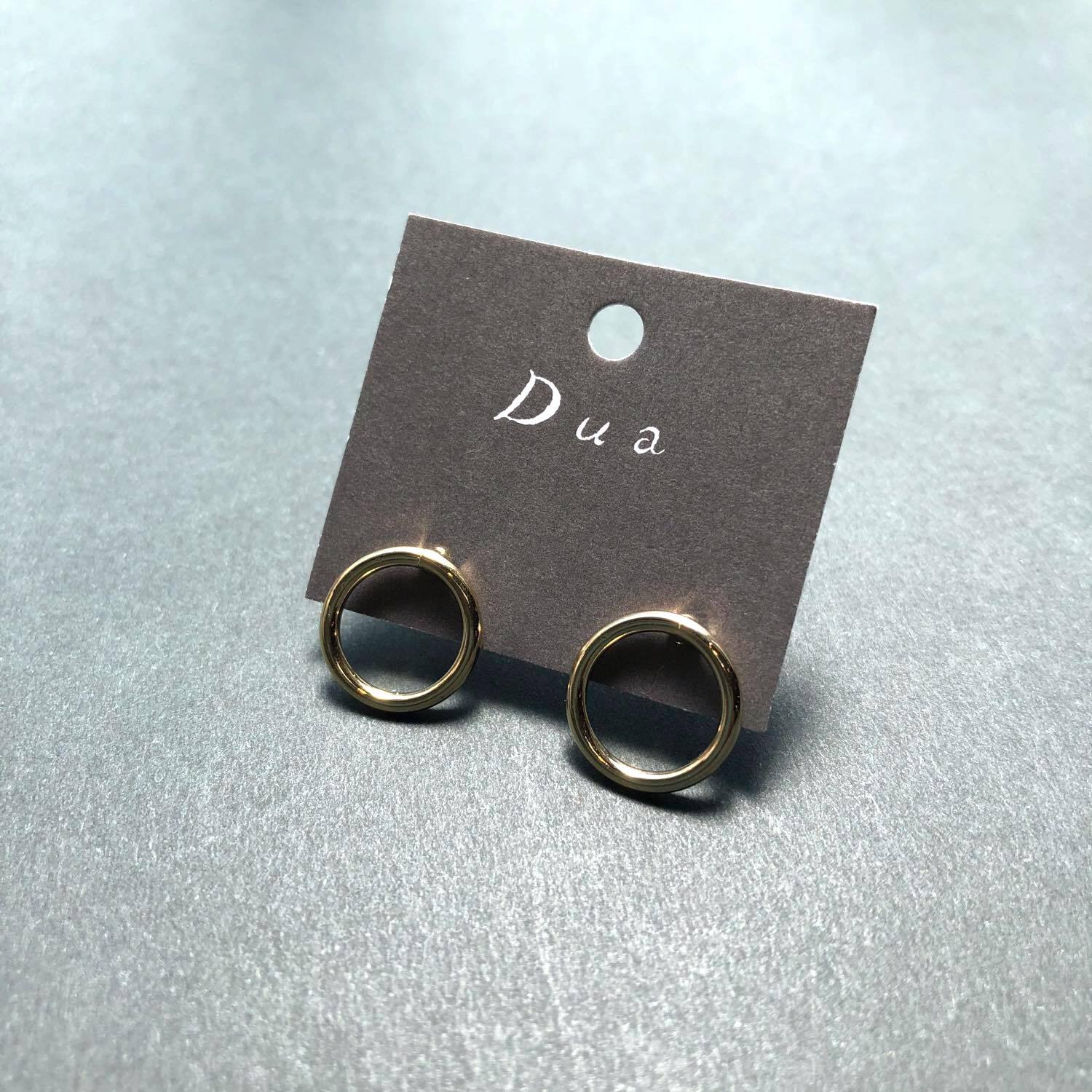 シンプルサークルピアス（ゴールド） | Dua-アクセサリーパーツショップ