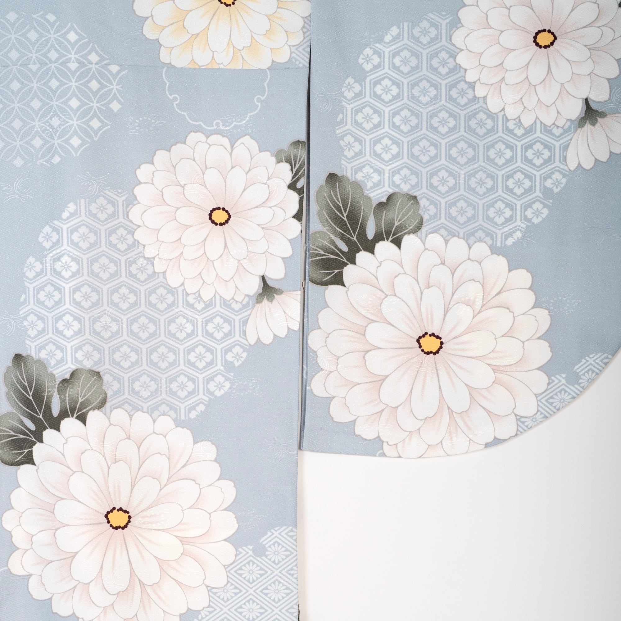 卒業式 袴用 二尺袖 単品 二尺袖着物 ショート丈 着物 洗える着物 水色