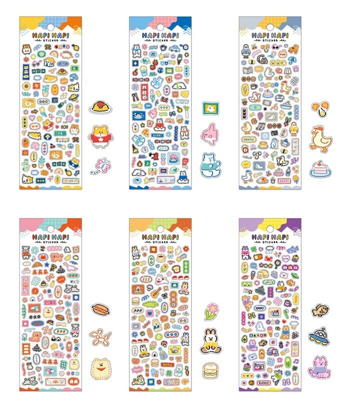 ステッカー ハピハピステッカー miw_82850_82855 HAPI HAPI STICKER