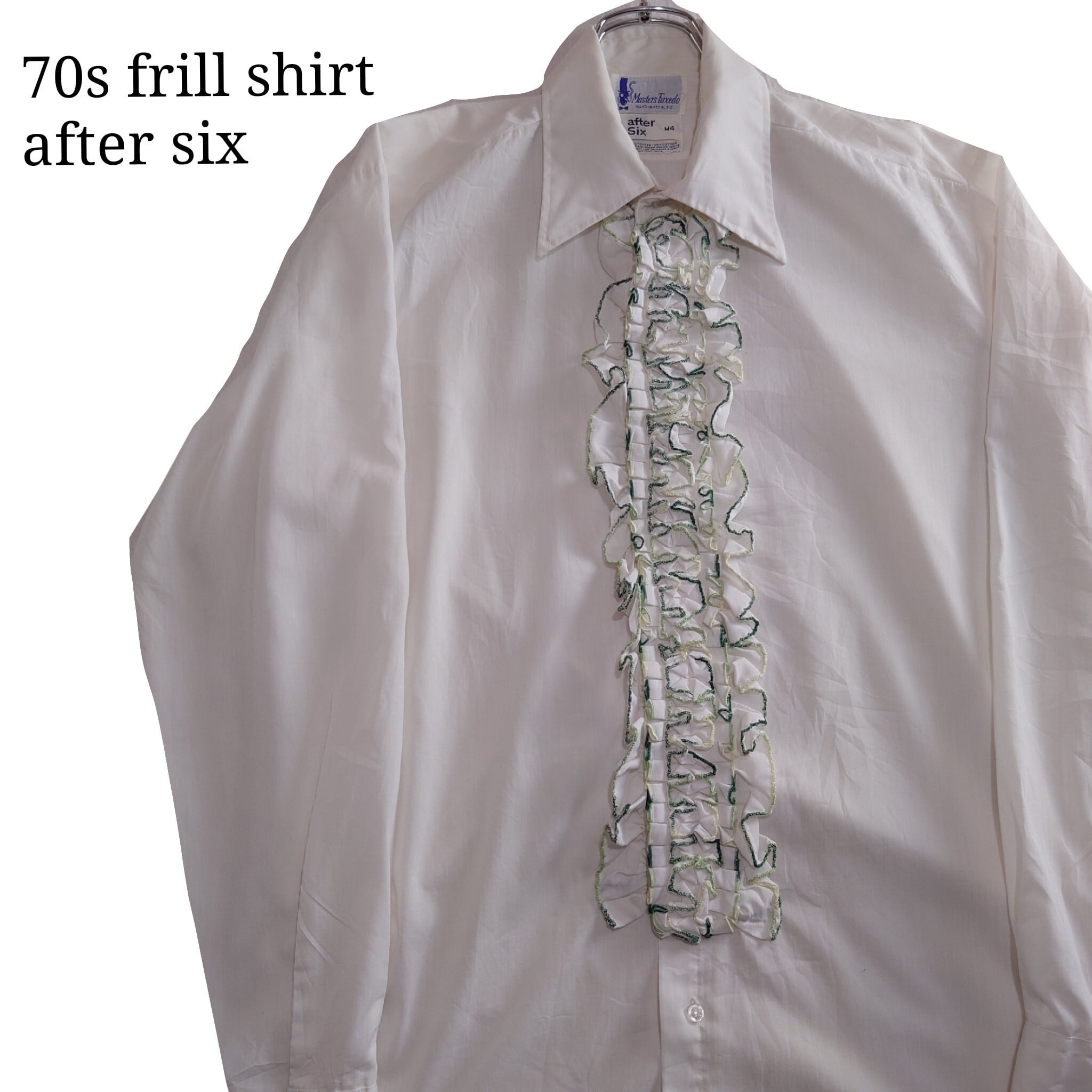 フリルシャツ　70s 70’s vintage frill shirt