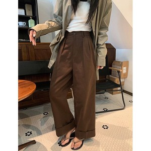 Roll-up Tuck Pants 501586