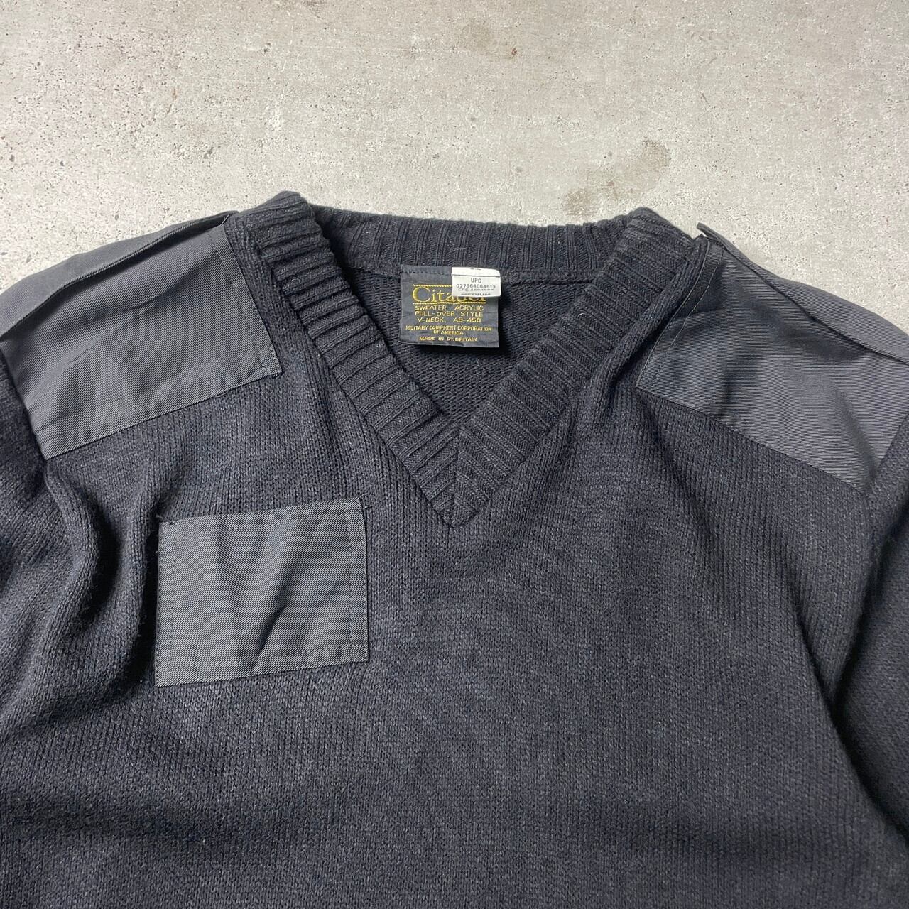 Citadel 英国製 コマンドセーター Vネック ミリタリー ニットセーター