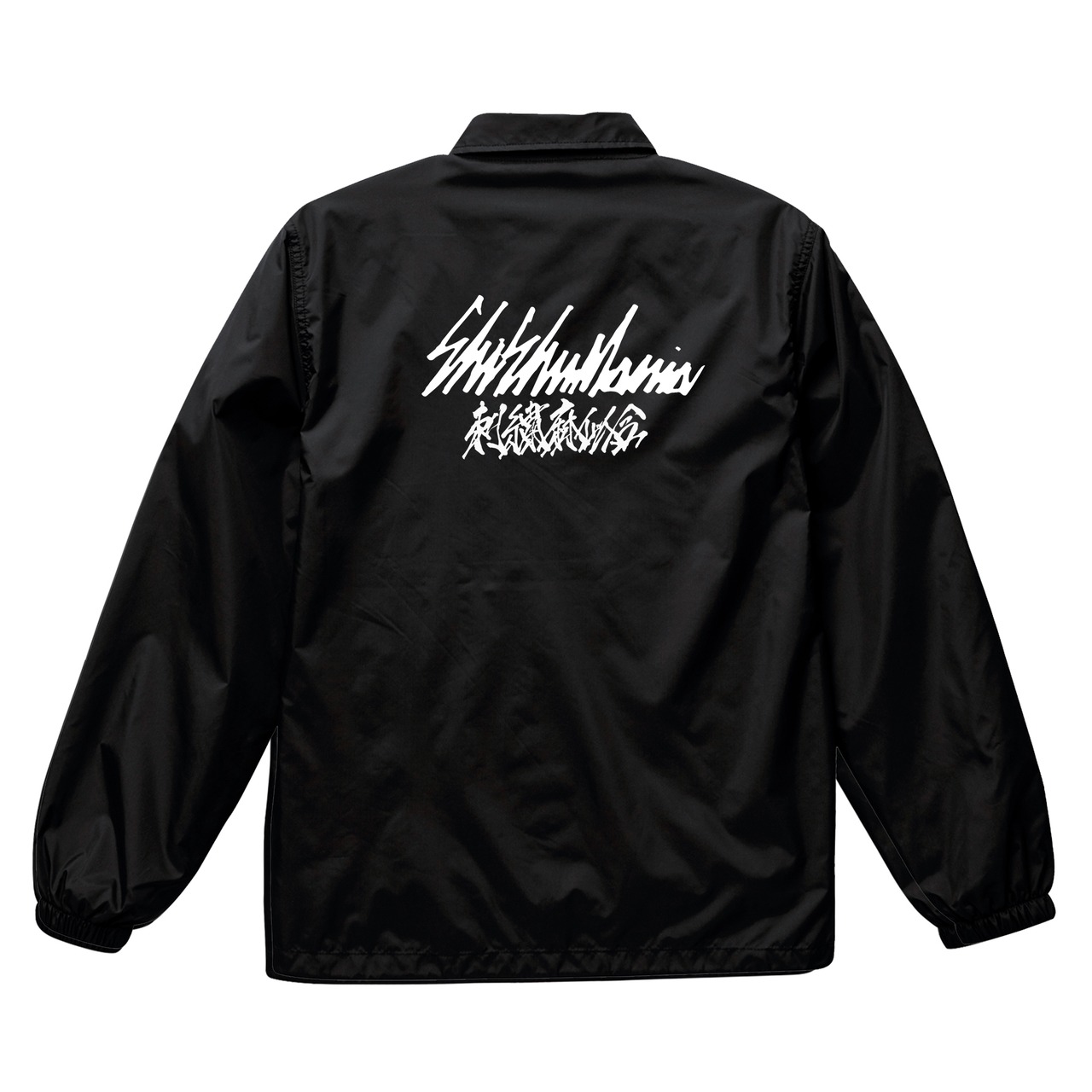 蛾虎プリントナイロンコーチジャケット