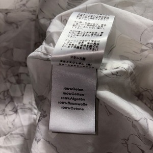 2023ss HERMES aop white shirt “Saut en Calques”