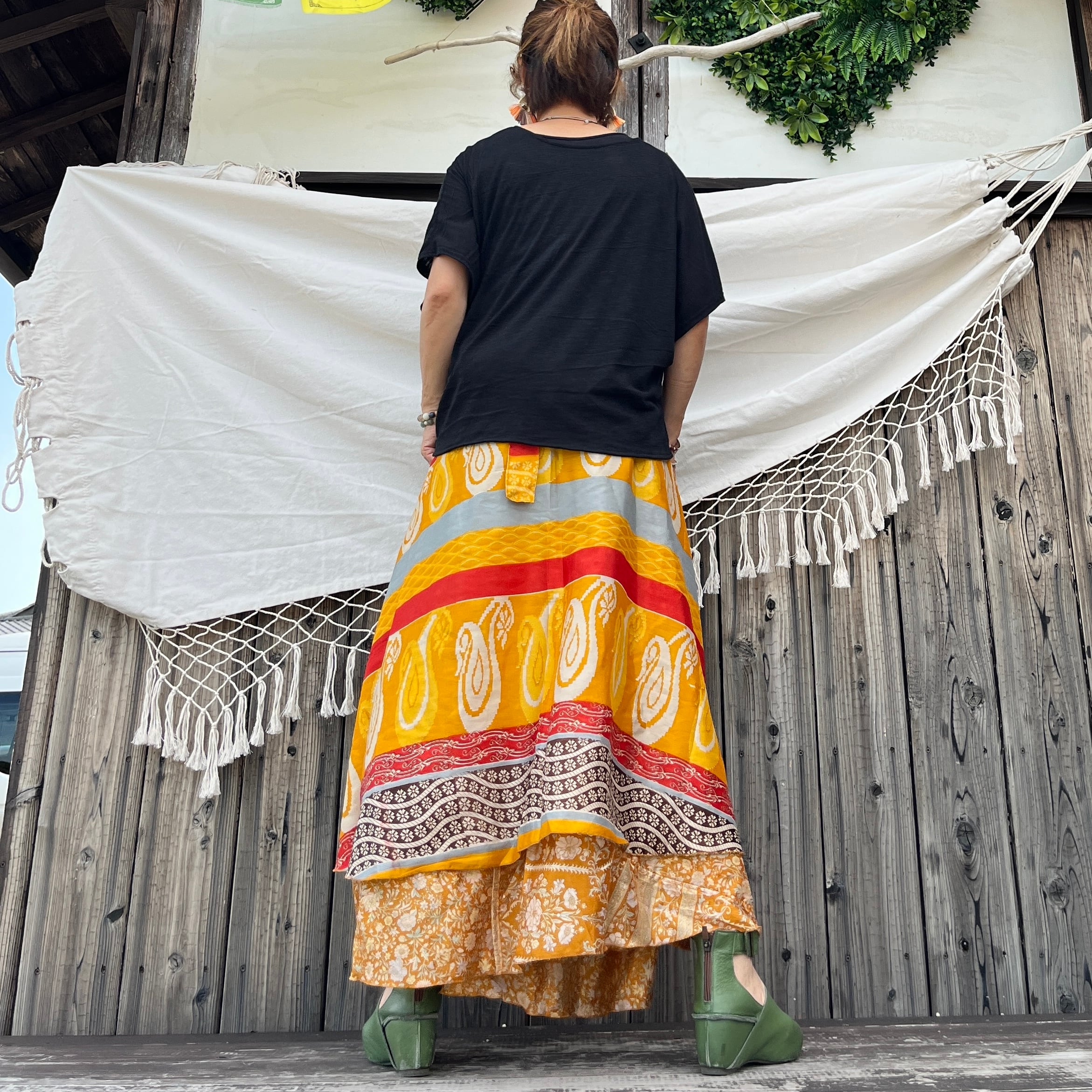 シルク巻きスカートn0670 | アジアン雑貨ルチュ