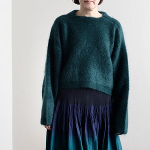 divka ディウカ モヘアループニット Mohair Loop Knit Pullover DK28-K01-T05 c/#3 green / size2