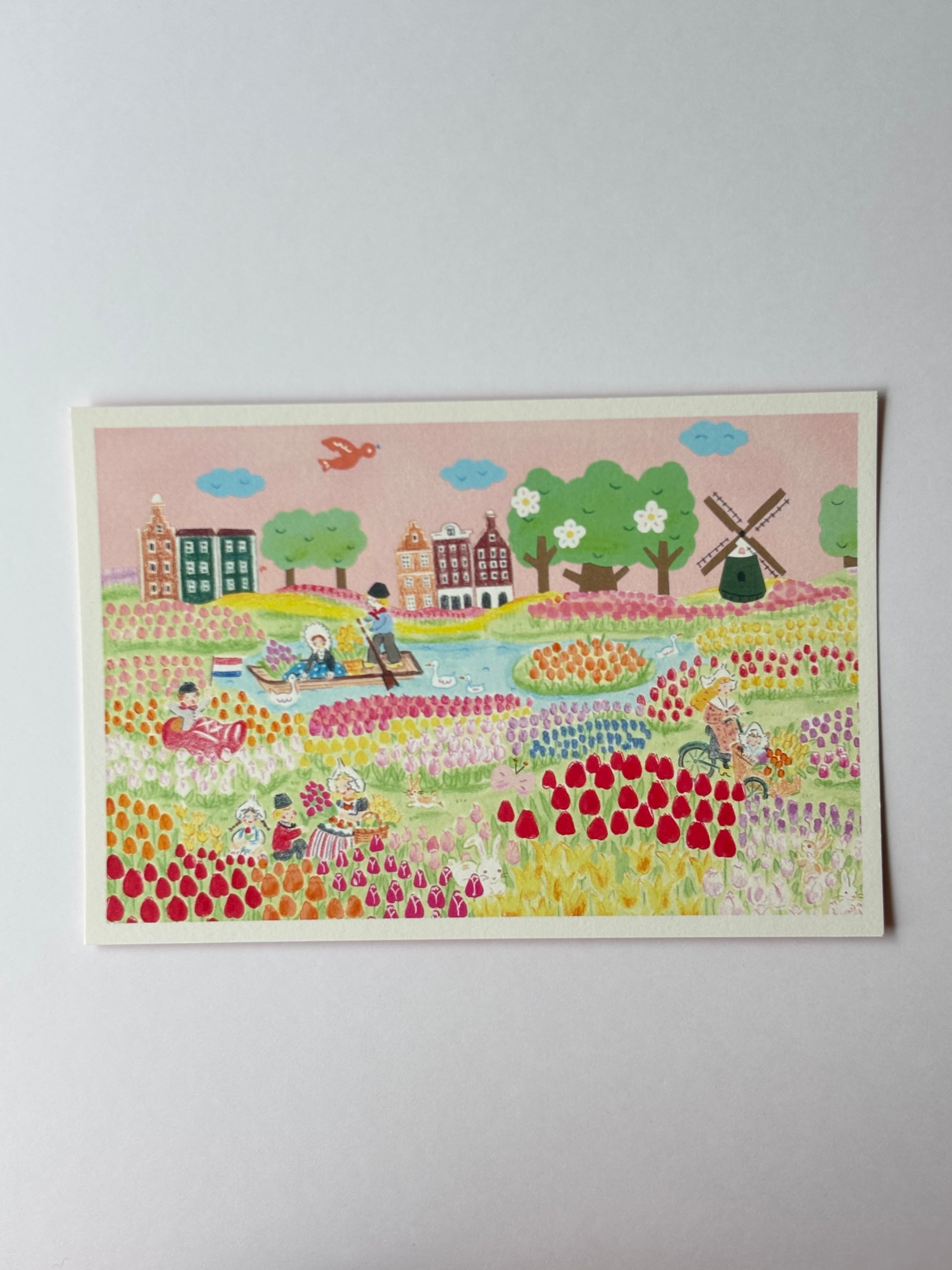 チューリップの国オランダ」旅する絵はがき | Papier,crayon par Kayo