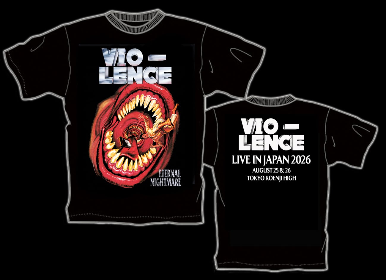 VIO-LENCE来日公演TシャツA | CHROSH Bookings Official Shop