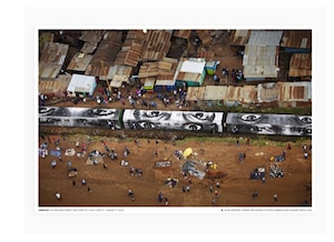 JR - POSTER "ACTION IN KIBERA SLUM, NAIROBE, KENYA"