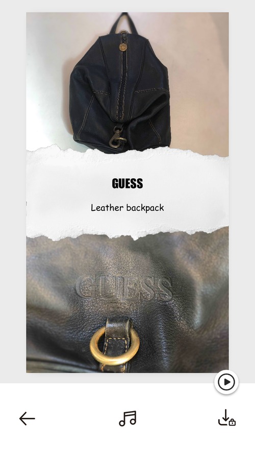 GUESS Leather backpack