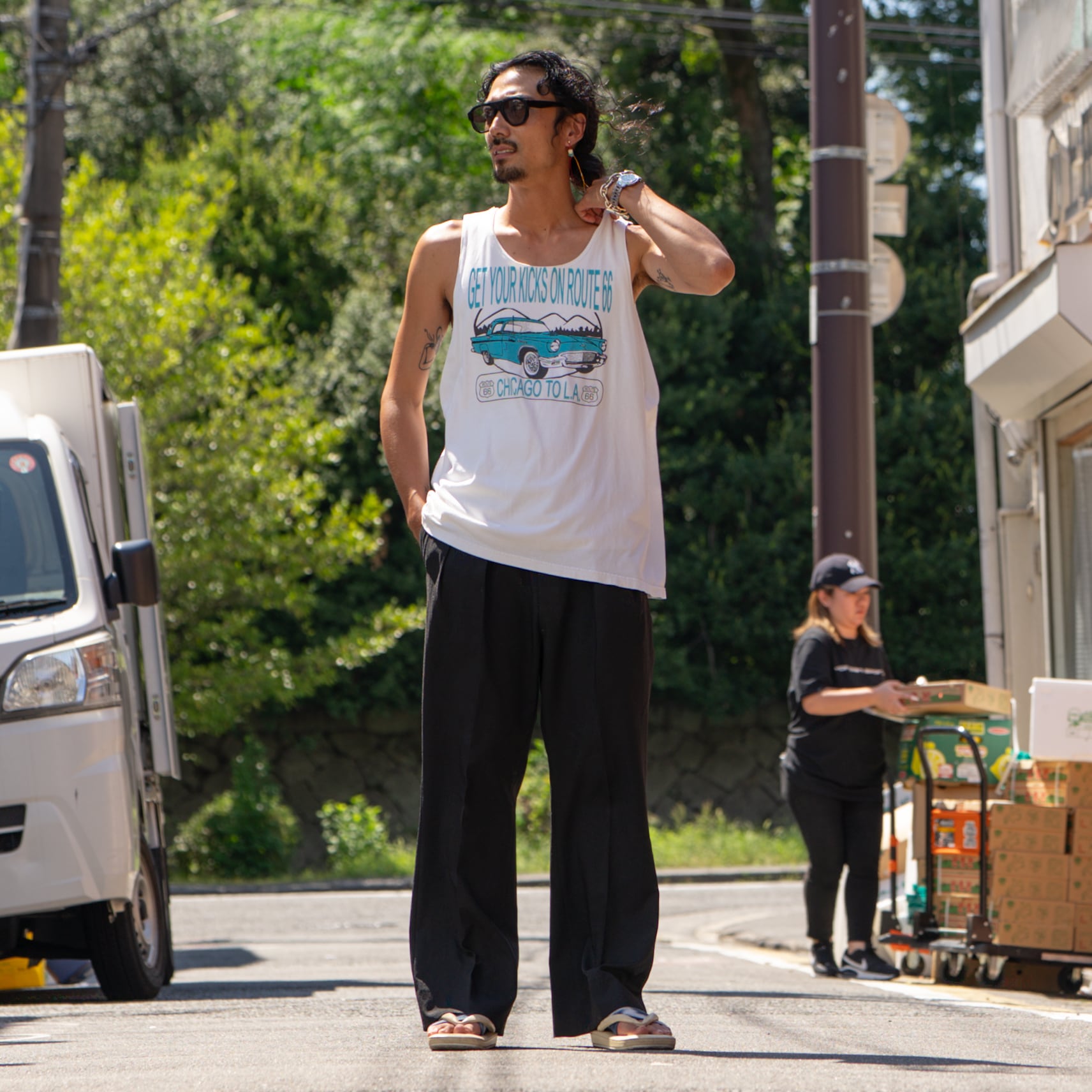 リメイクタンクトップ Route 66 】XL | GVM VINTAGE online shop