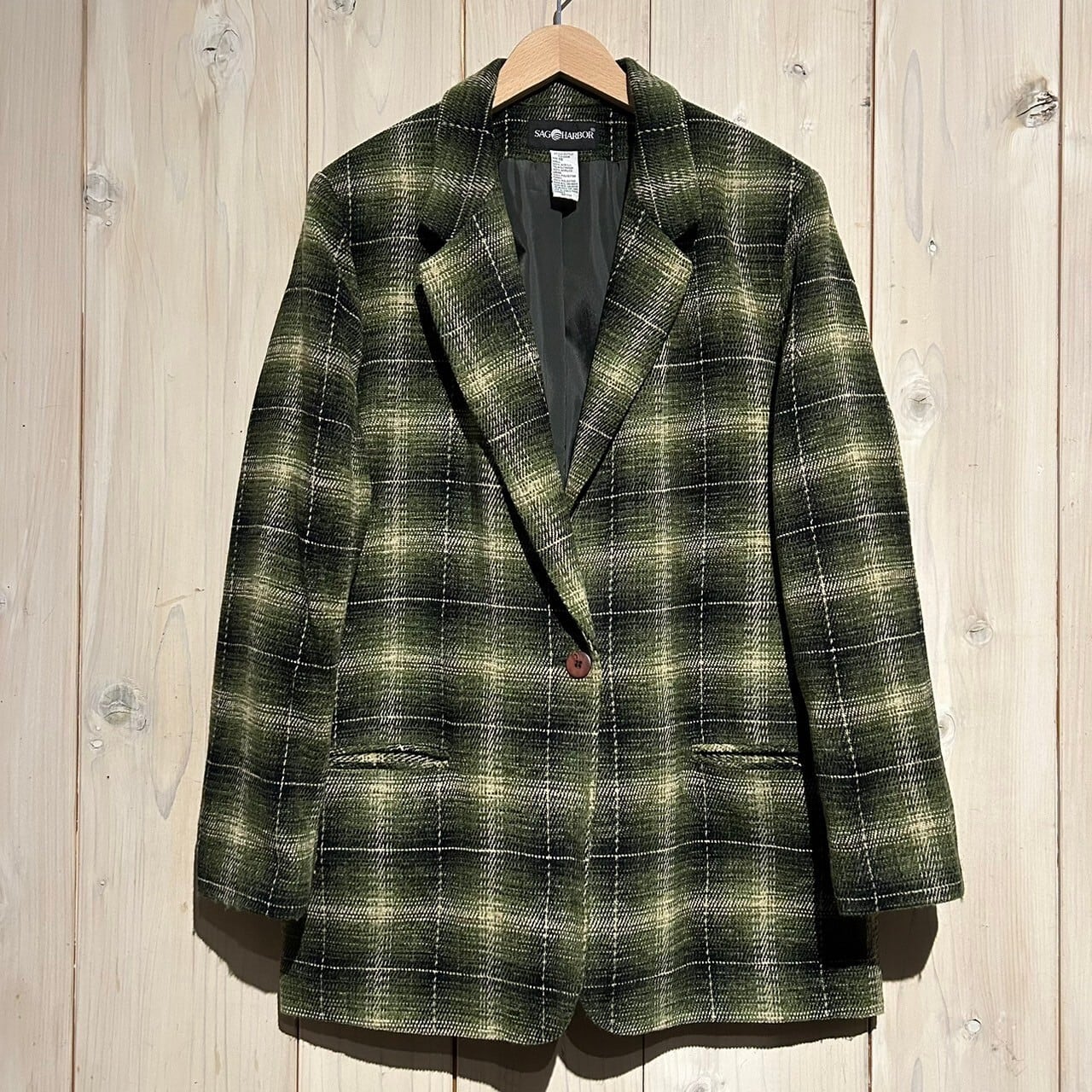 a.k.a.C.a.k.a】Beautiful Ombre Check Vintage Tailored Jacket 