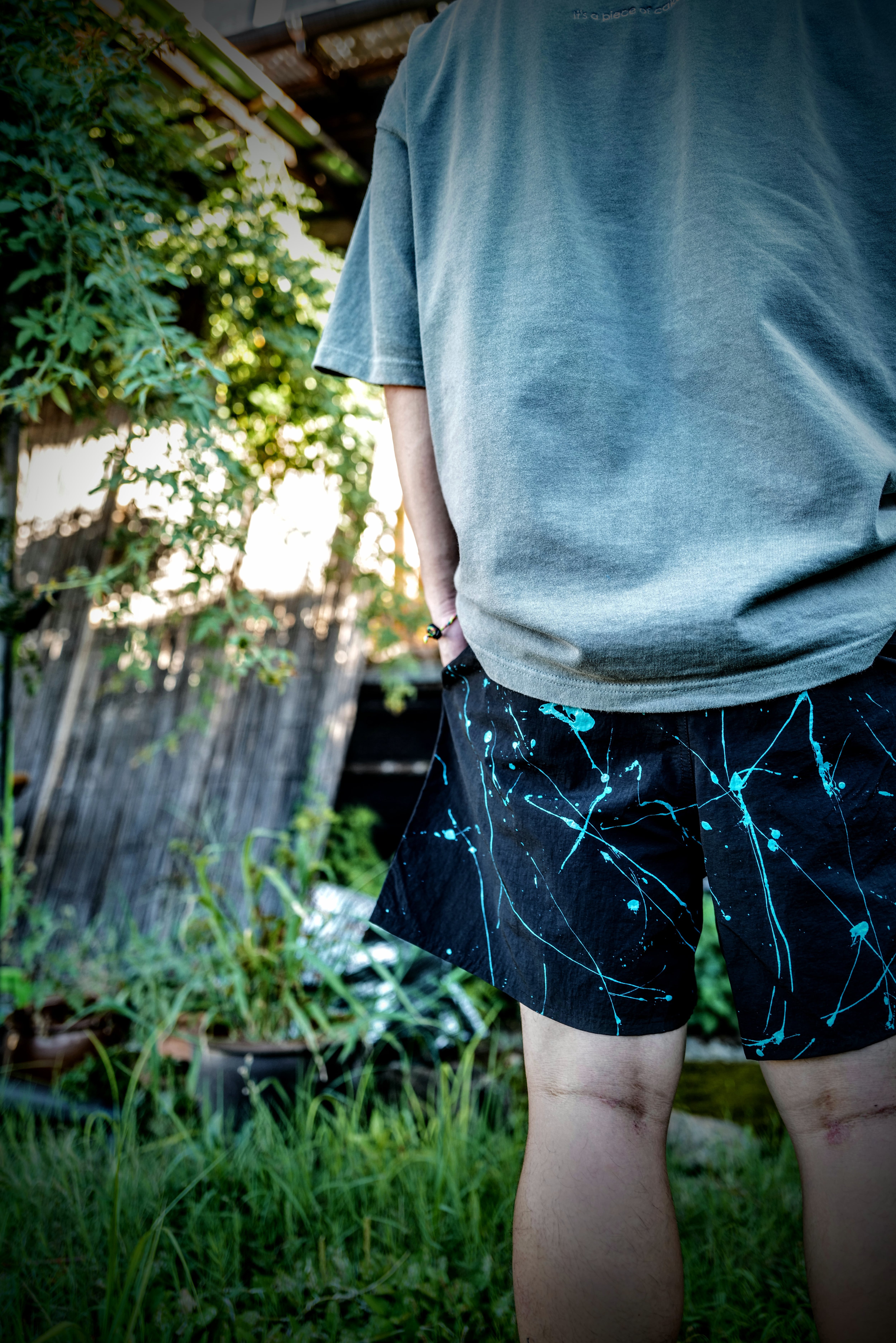 Kazetomori ショーツ　SPLATTER_SHORTS ショートパンツ メンズ Kazetomori ショーツ SPLATTER_SHORTS