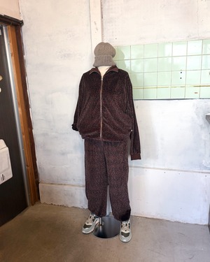 【REPOSE  AMS 16Y】CHOCOLATE LEOPARD ZIP