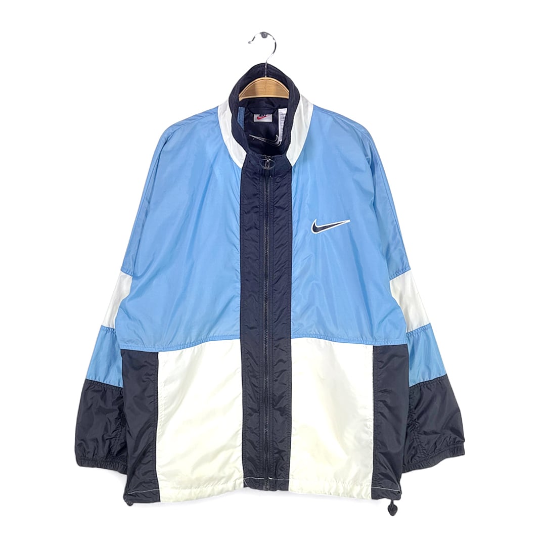 【美品】ナイキ×イングランド代表/トラックジャケット　ドリルトップ L 古着 NIKE ナイキ トラックジャケット L ネイビー 紺 オレンジ 刺繍