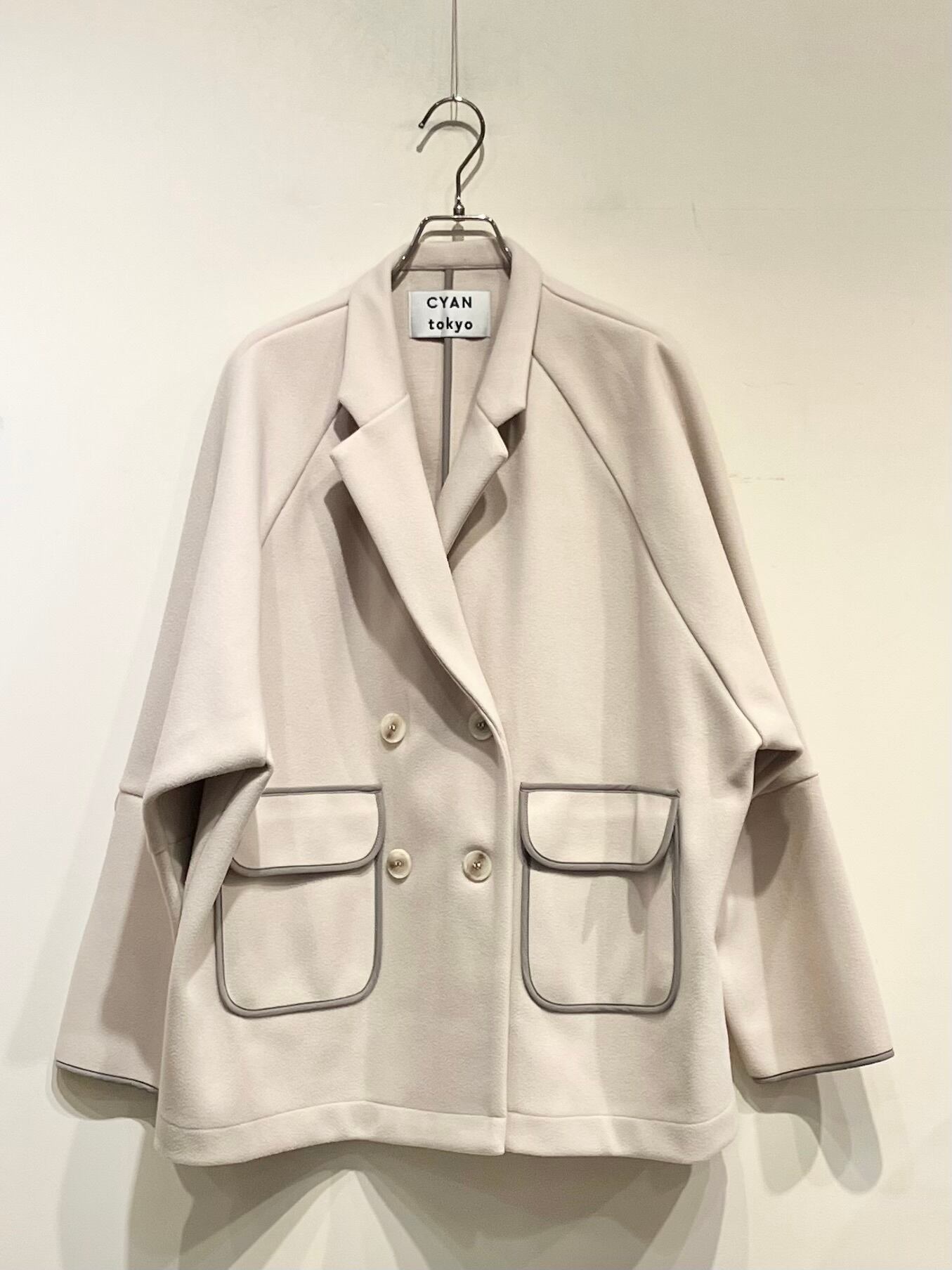 CYAN TOKYO Wフェイスラグランハーフジャケット