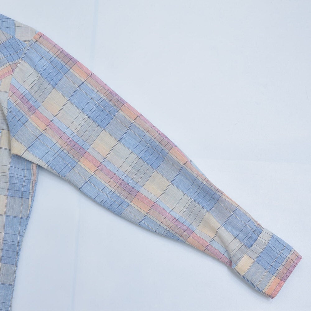 70～80s STIR-UPS ペールトーン チェック柄 総柄 ウエスタン