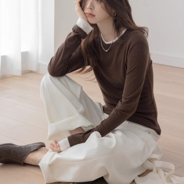 レイヤードスタイルロンtee