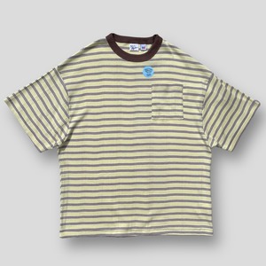 Miller×Relaxfit Panel Rib Border tshirt (バナナチョコシリアルボーダー)