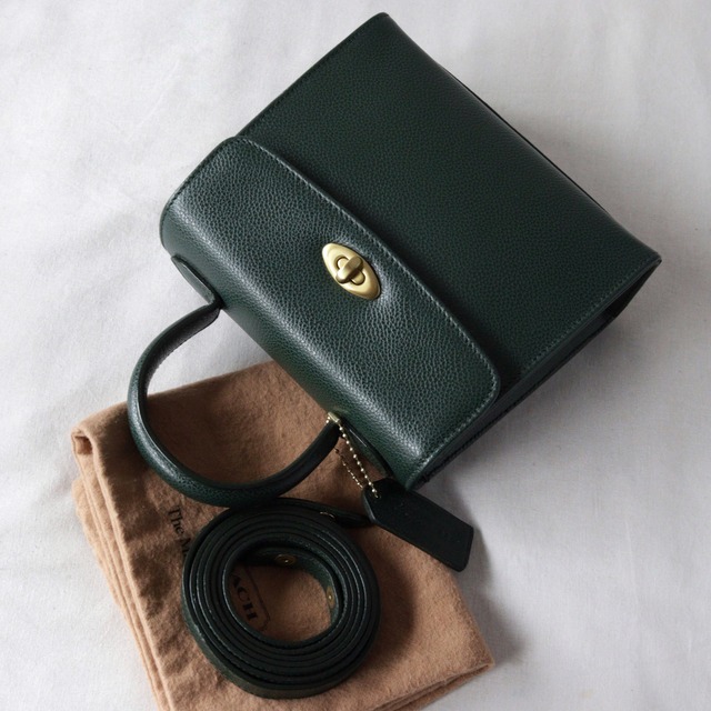 RARE COLOR VINTAGE COACH (OLD COACH オールドコーチ ショルダーバッグ) MADISON COLLECTION GRACIE BAG IN FOREST