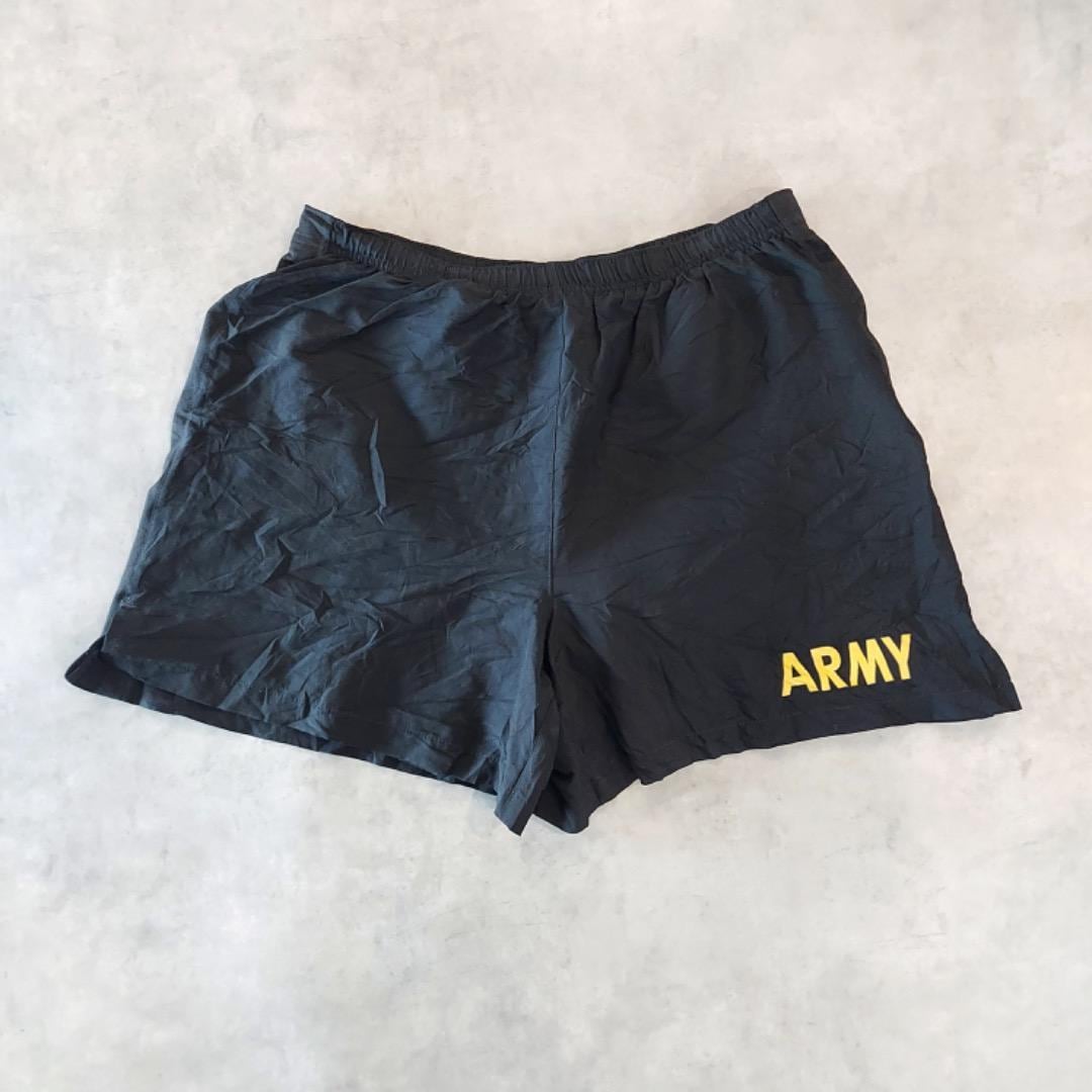 US ARMY トレーニングパンツ ショーツ アメリカ軍 黒 M 15191
