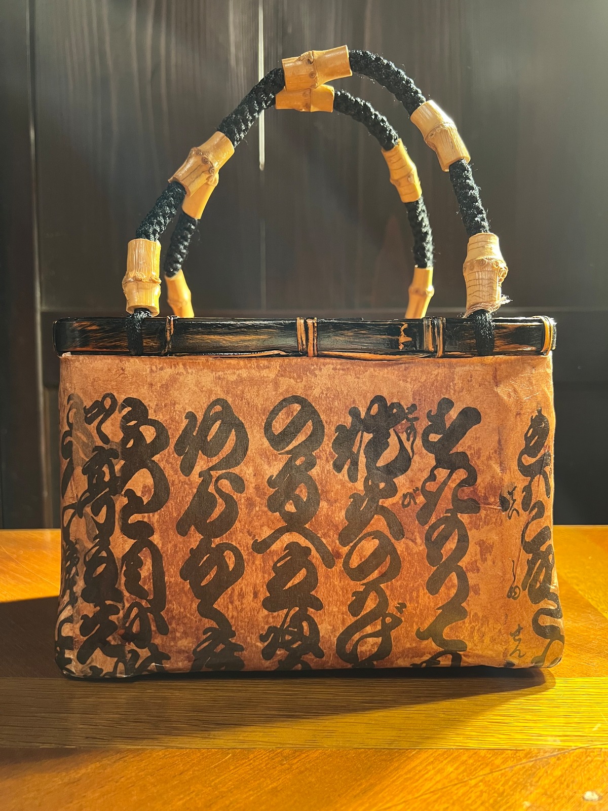 一閑張バック | Kohaku kimono
