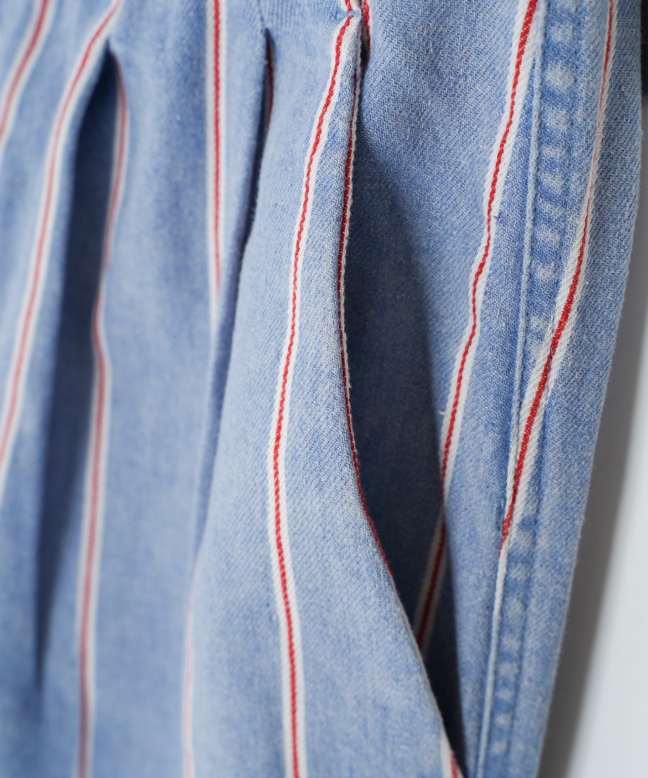 【#Re:room】STRIPE DENIM RELAX PANTS［REP268］