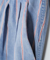 【#Re:room】STRIPE DENIM RELAX PANTS［REP268］