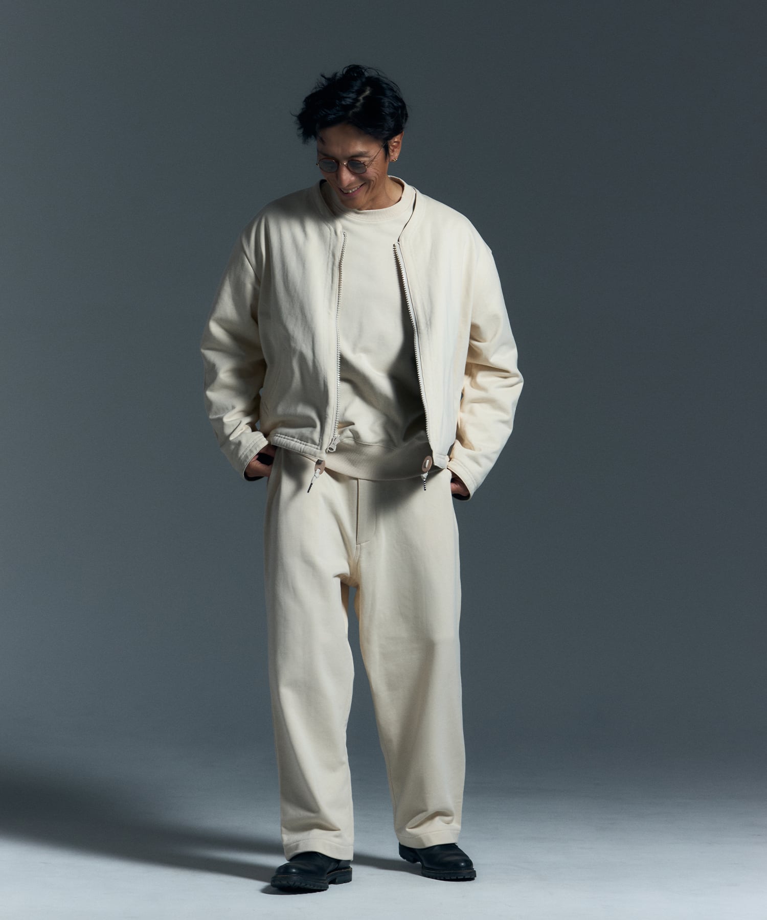 WIDE SWEAT PANTS［HSP001］ | HAPPY SAUCE
