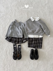 【取寄】LALALAND (Kids)イブチェックスカート|秋服|韓国子供服| 26/SM