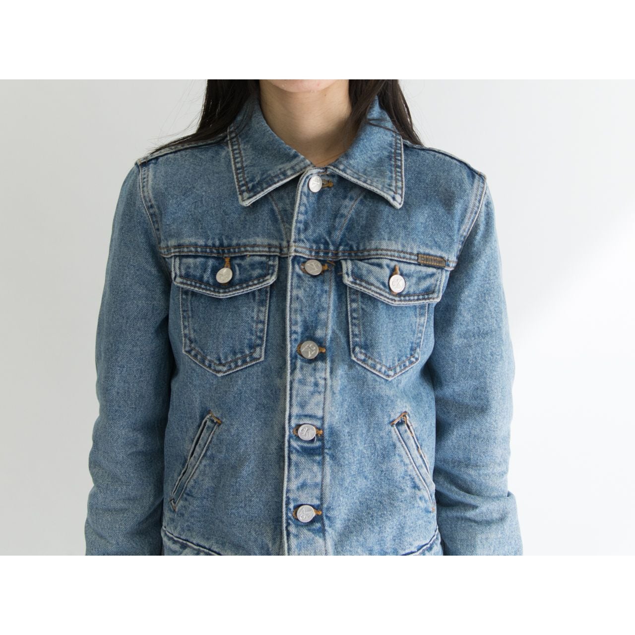 【Calvin Klein Jeans】Made in U.S.A. 80-90's denim jacket（カルバンクラインジーンズ アメリカ製 デニムジャケット Gジャン）2b