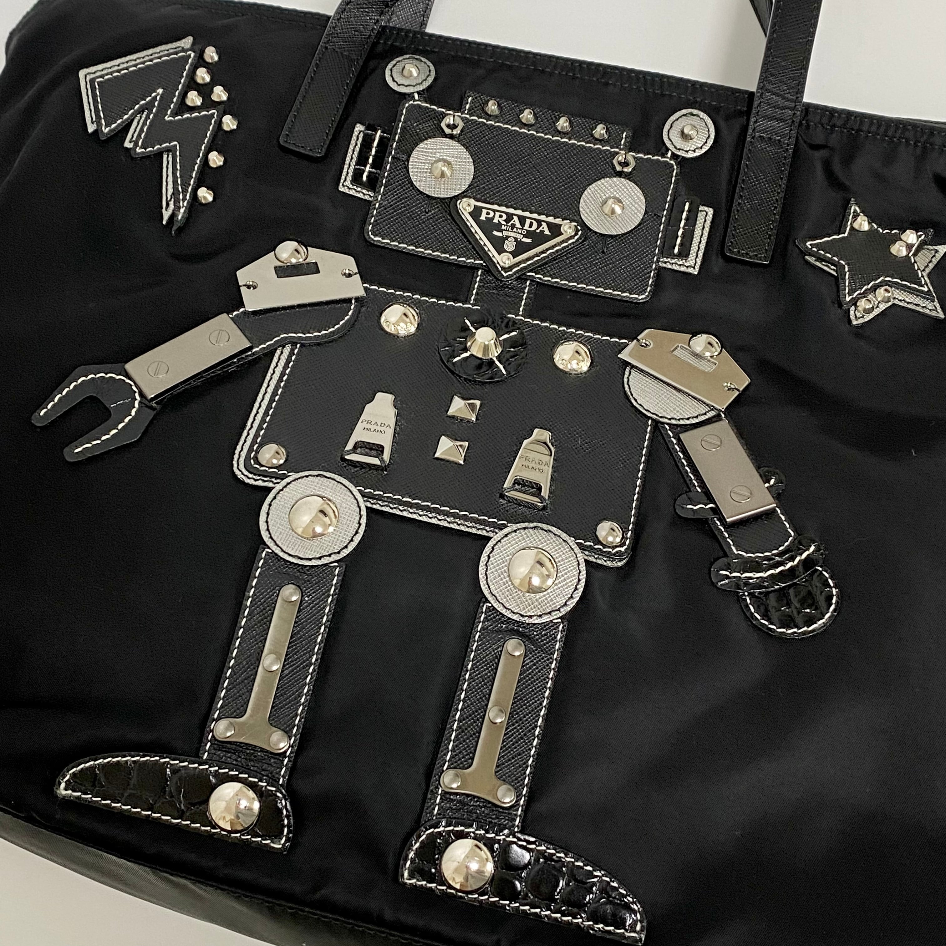 PRADA プラダ ナイロントートバッグ ロボット ブラック 8945-202210 | rean