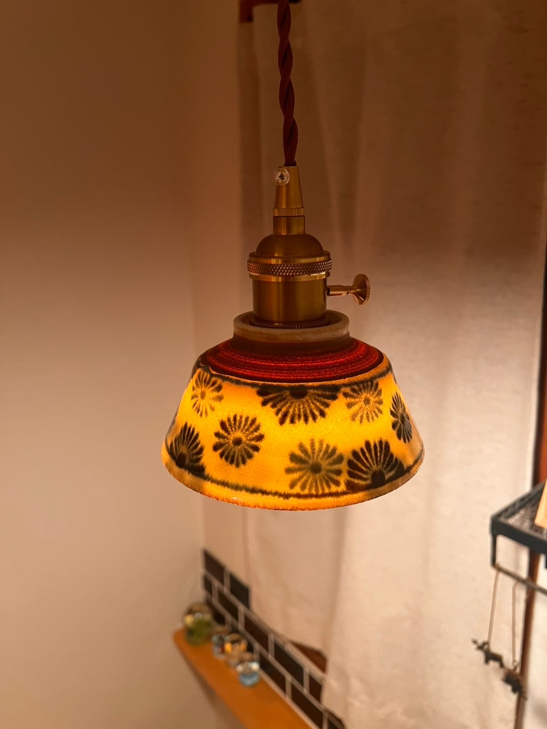 光彩ノ花（こうさいのはな） 陶器ペンダントライト Japan Craft