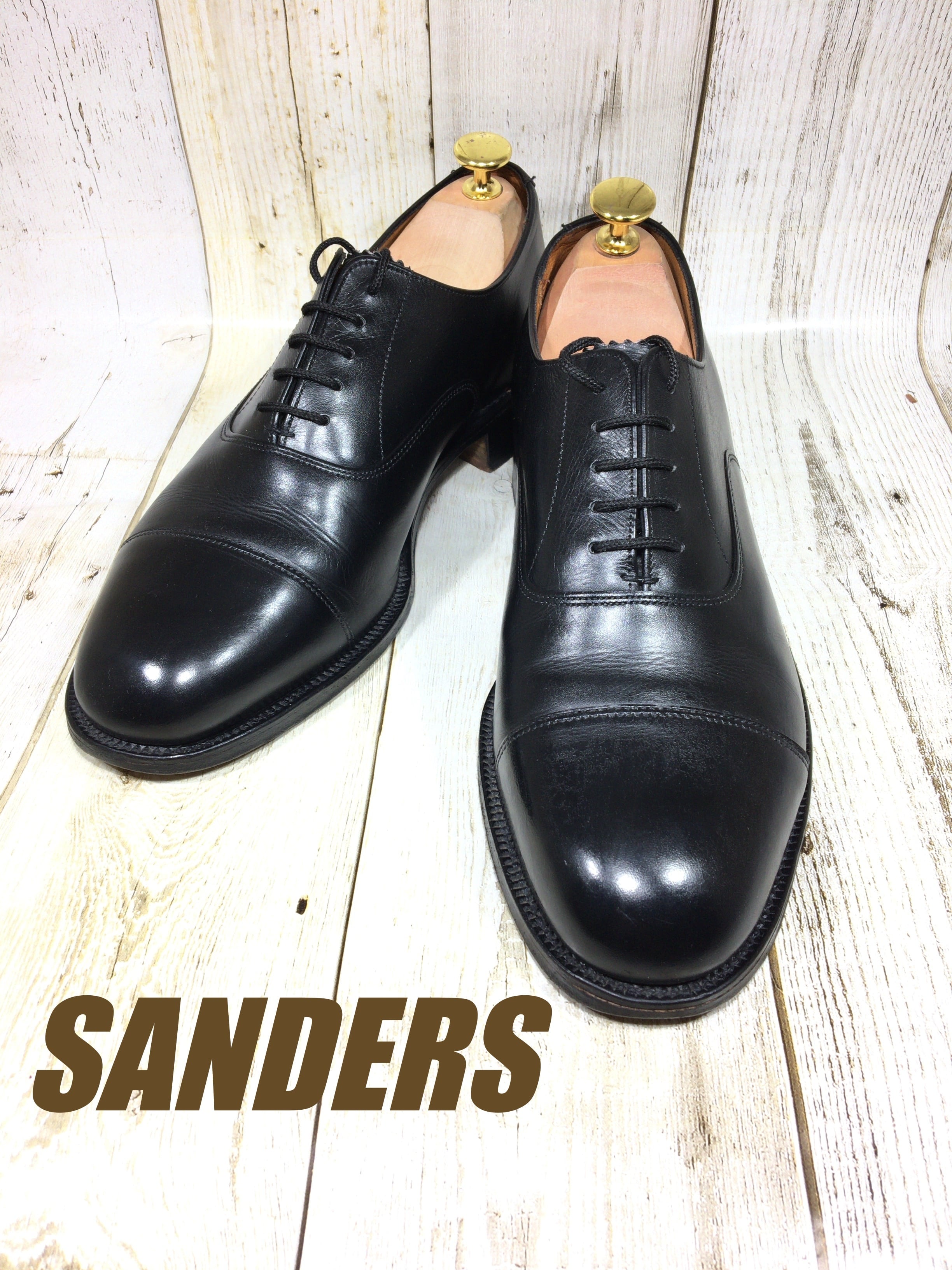 SANDERS サンダース ストレートチップ UK7 .5cm   中古靴・革靴