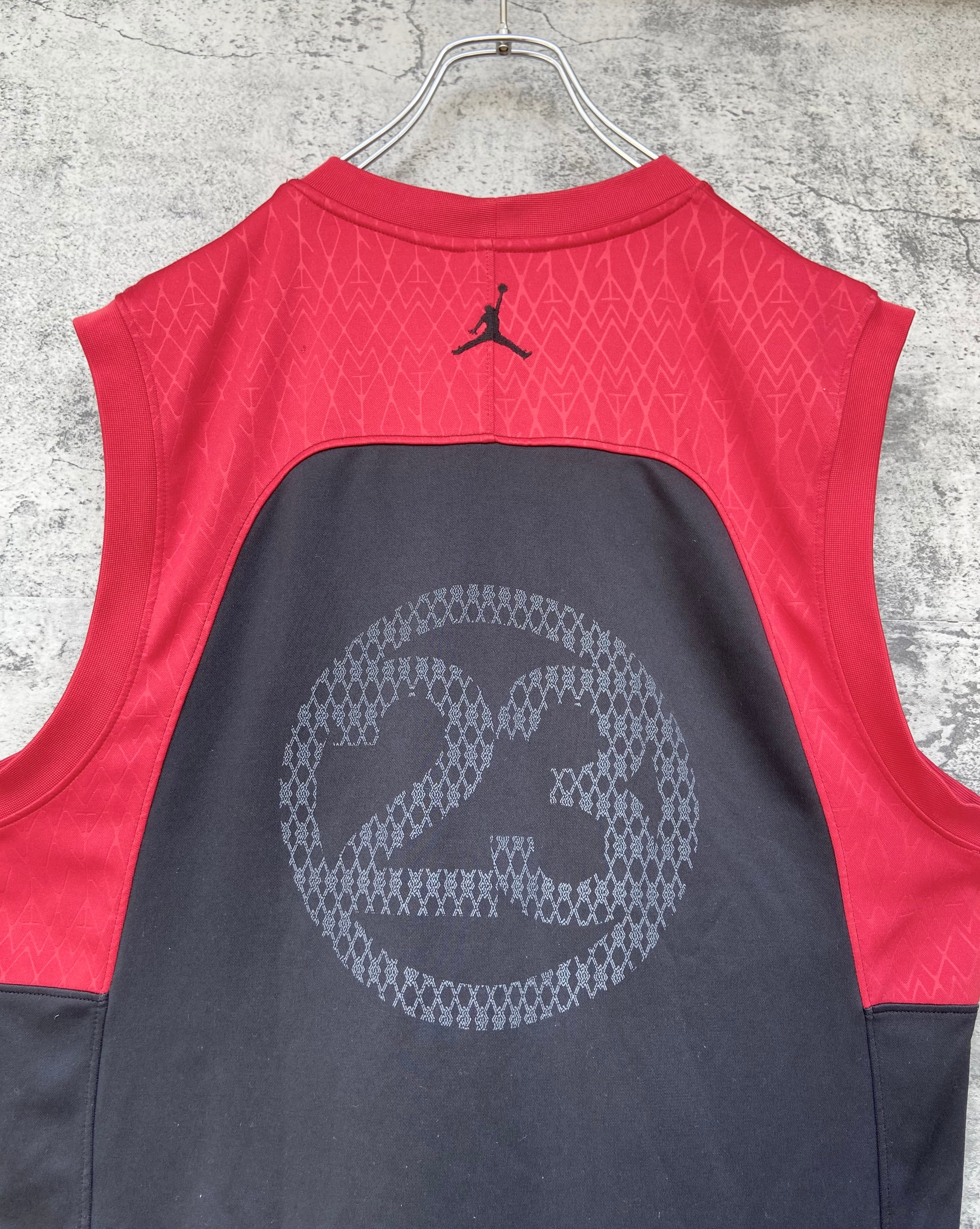 JORDAN23 エアージョーダン NBA バイカラー スウェットベスト ゲームシャツ