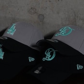 【gifthat別注】NEW ERA 940/9FORTY ロサンゼルス・ドジャースCITY CONNECT BLACK SEAGLASS