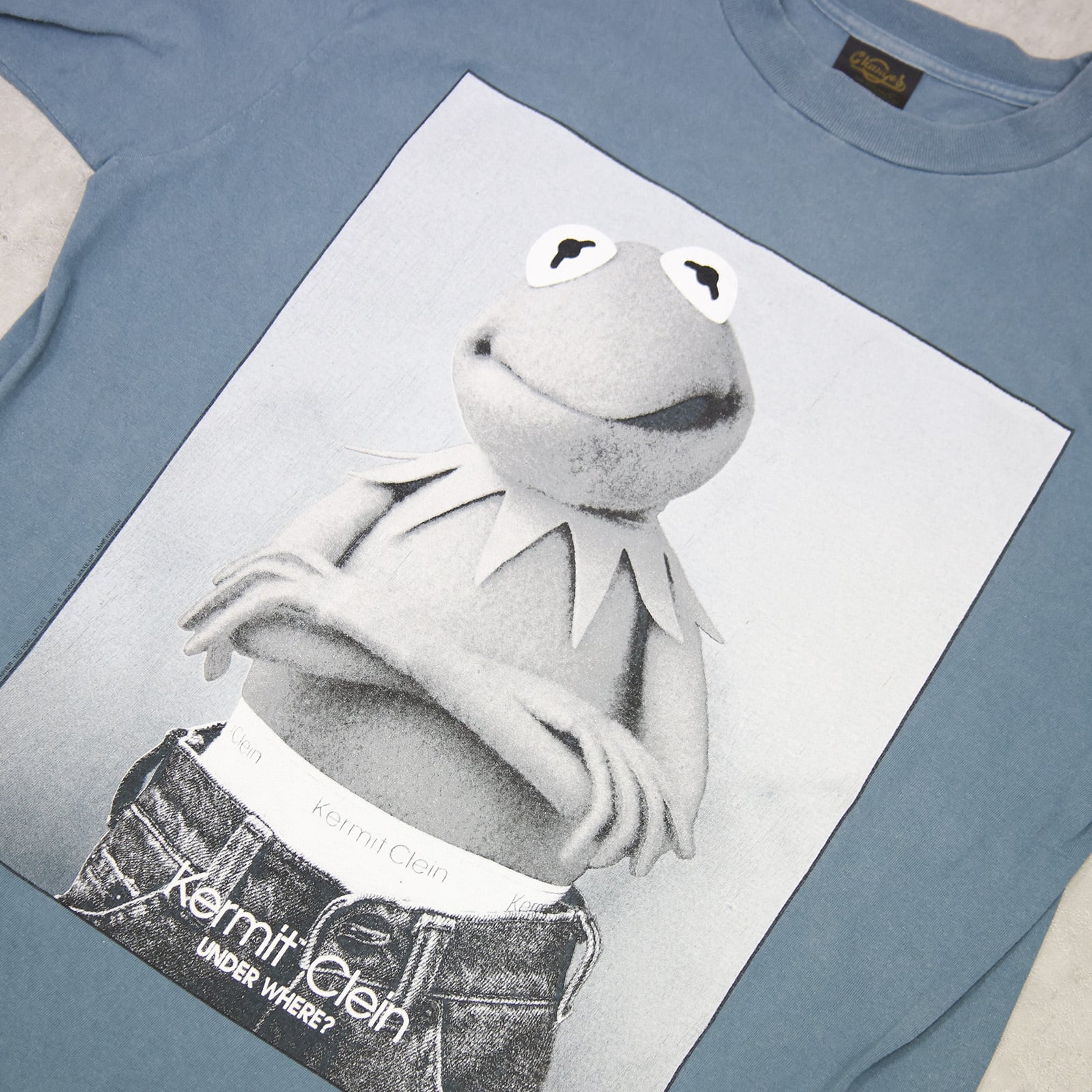 1990's Kermit Clein × Calvin Klein Parody Kermit T-Shirt / XL