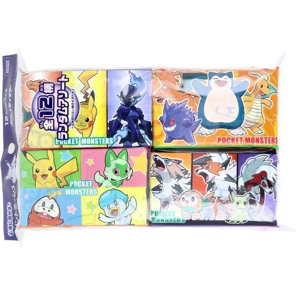ランダム】 水に流せるプリントティシュ ポケットモンスター 16枚(8組