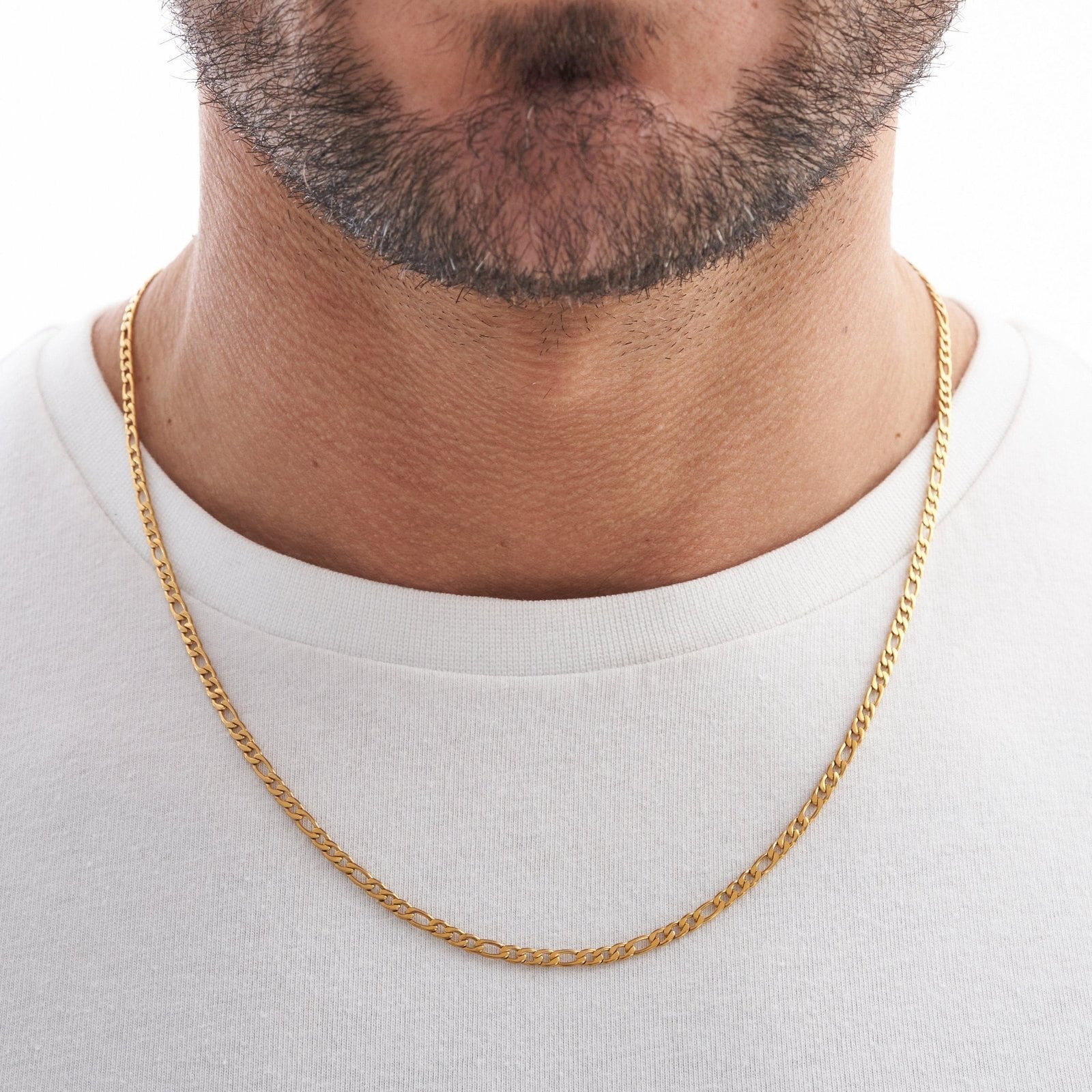 Glitter 金ネックレス 3mm 50cm Figaro Chain Necklace【3mm/GOLD】 | Glitter